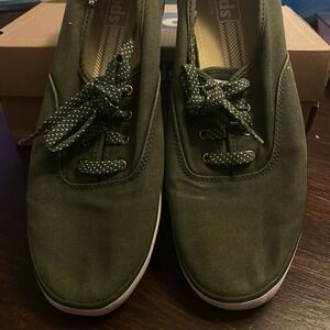 Keds‎ WF53380 Women's Size 10 M Forest Green Sneakers Tennis Shoes EUC CUTE!